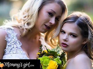 MOMMY'S GIRL - Bridesmaid Katie Morgan Bangs Unending Her Stepdaughter Coco Lovelock Before Her Bridal