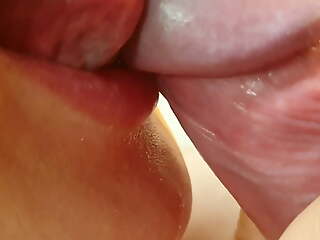 Opulence Close-Up blowjob! Cum roughly mouth.