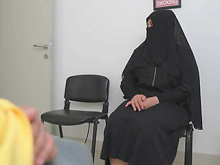 This Muslim woman is Dizzy !!! I all round out my cock in Hospital waiting room.