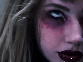 Hell yeah! Goth teen nympho Ivy Wolfe goes CRAZY!
