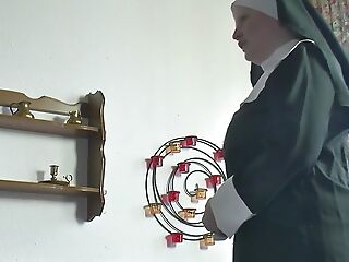 Bosomy Nun Takes a Big Cock