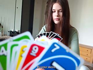 My StepSIS come to me without panties plus lost her virginity in UNO...