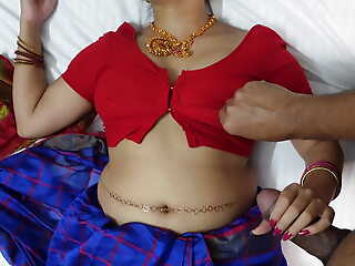 Big aggravation hot indian aunty doggy style shagging and sensual handjob