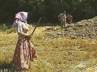 Twosome Farmers and One Scalding Pamper Bang Their Fuck Holes on the Field