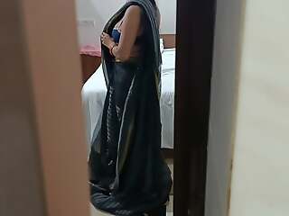 Desi Indian hot XXX Bhabhi Changing Saree fucked hard by her devar when my stepbrother was not nearby home Hindi audio