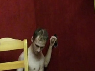 Blowing a tall blonde young dude with a 8'_ cock 24