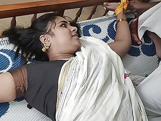 Vaishnavy kerala saree bdsm both hands and legs tied on both end of borderline and doing navel rendered helpless with filled shut up hot romance by Sharun