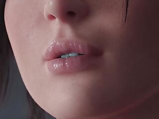 Lara Croft - Blowjob , Squirt , Creampie 3d Hentai (AI upscaled)