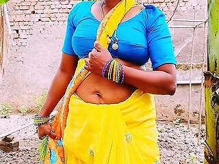 Villege Forming Saree Big Boobs Maid and Land Proprietor Dirty Shafting in Catechize Shed. Telugu Dirty Talks.