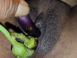 Today more three brinjals respecting sister-in-law's pussy