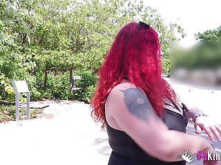 BBW Redhead Leia Saez Tries and Picks with regard to Random Tramp in Madrid!