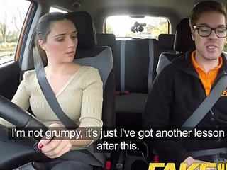Fake driving school little english legal lifetime teenager receives drilled after her lesson